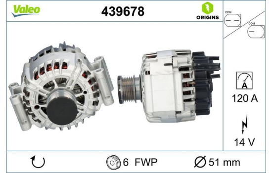 Alternator NEW ORIGINAL PART 439678 Valeo, Image 4