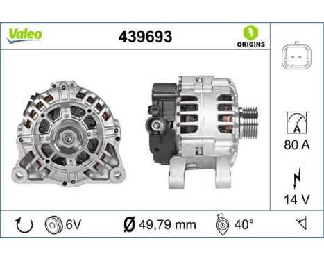 Alternator NEW ORIGINAL PART 439693 Valeo, Image 4