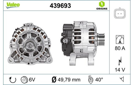 Alternator NEW ORIGINAL PART 439693 Valeo, Image 4