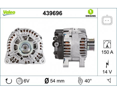 Alternator NEW ORIGINAL PART 439696 Valeo, Image 5