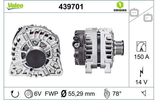 Alternator NEW ORIGINAL PART 439701 Valeo, Image 4