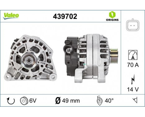 Alternator NEW ORIGINAL PART 439702 Valeo, Image 4