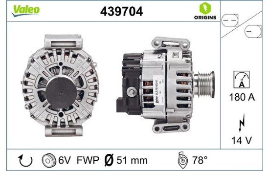 Alternator NEW ORIGINAL PART 439704 Valeo, Image 4