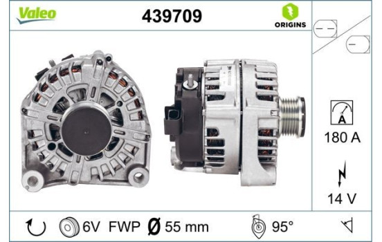 Alternator NEW ORIGINAL PART 439709 Valeo, Image 2
