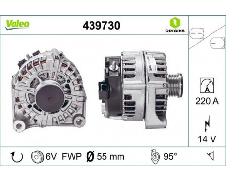 Alternator NEW ORIGINAL PART 439730 Valeo, Image 4