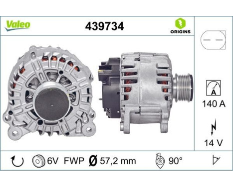 Alternator NEW ORIGINAL PART 439734 Valeo, Image 4