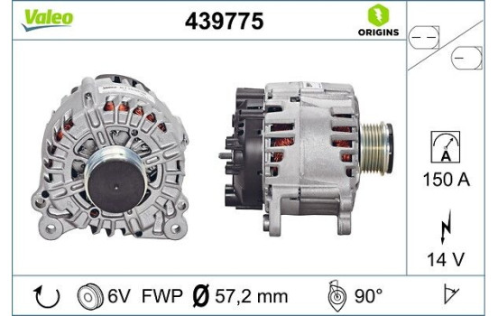 Alternator NEW ORIGINAL PART 439775 Valeo, Image 4