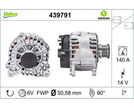 Alternator NEW ORIGINAL PART 439791 Valeo, Image 4