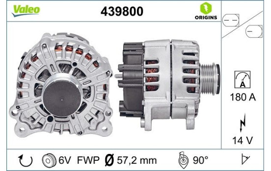 Alternator NEW ORIGINAL PART 439800 Valeo, Image 4