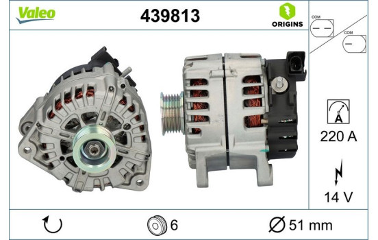 Alternator NEW ORIGINAL PART 439813 Valeo, Image 4