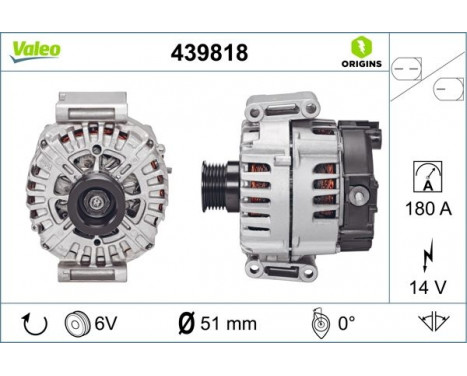 Alternator NEW ORIGINAL PART 439818 Valeo