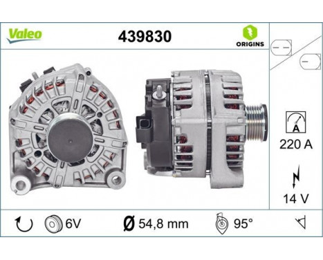 Alternator NEW ORIGINAL PART 439830 Valeo, Image 4