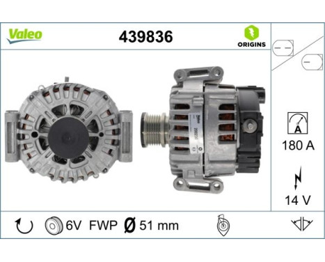 Alternator NEW ORIGINAL PART 439836 Valeo