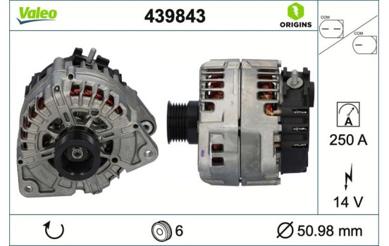Alternator NEW ORIGINAL PART 439843 Valeo, Image 4
