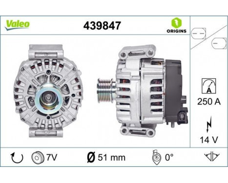 Alternator NEW ORIGINAL PART 439847 Valeo