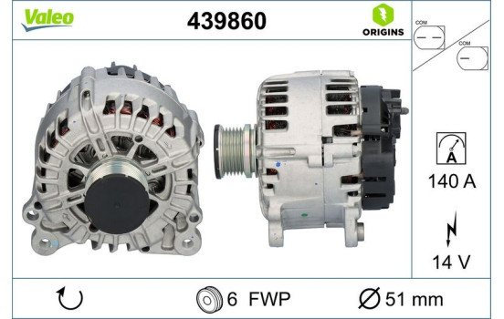Alternator NEW ORIGINAL PART 439860 Valeo, Image 4