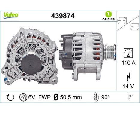 Alternator NEW ORIGINAL PART 439874 Valeo, Image 4