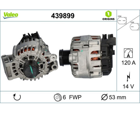Alternator NEW ORIGINAL PART 439899 Valeo, Image 4