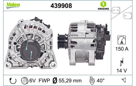 Alternator NEW ORIGINAL PART 439908 Valeo, Image 4