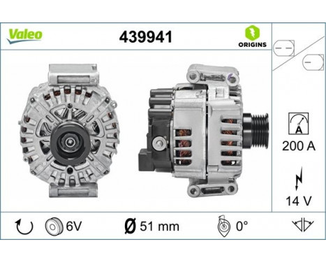 Alternator NEW ORIGINAL PART 439941 Valeo