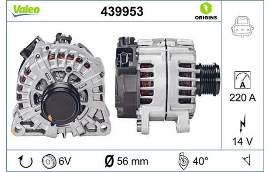Alternator NEW ORIGINAL PART 439953 Valeo, Image 4