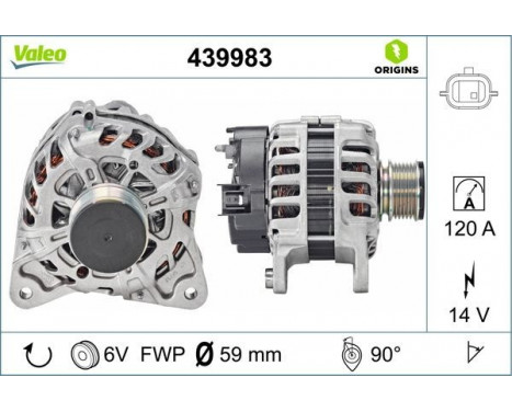Alternator NEW ORIGINAL PART 439983 Valeo