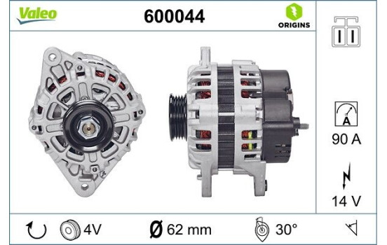 Alternator NEW ORIGINAL PART 600044 Valeo, Image 4