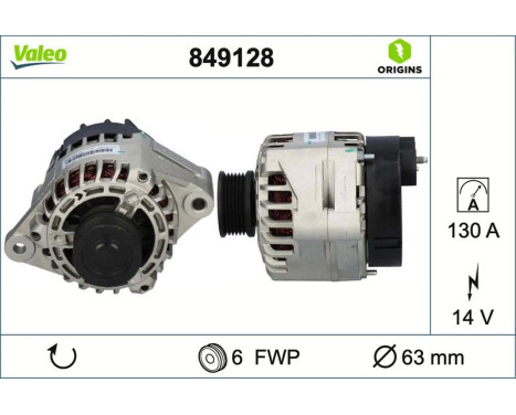 Alternator NEW ORIGINAL PART 849128 Valeo, Image 4
