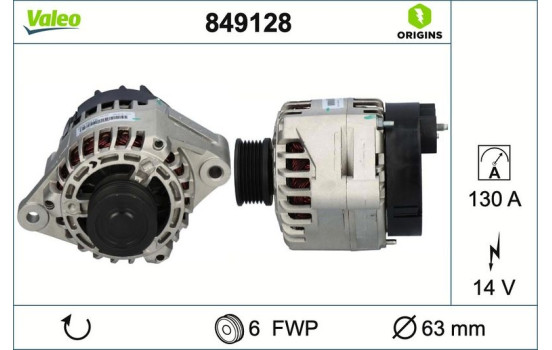 Alternator NEW ORIGINAL PART 849128 Valeo, Image 4