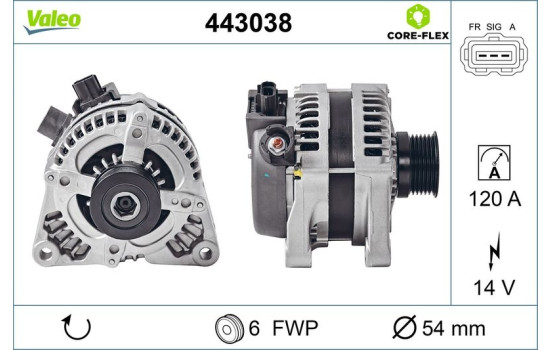 Alternator NEW PART 443038 Valeo