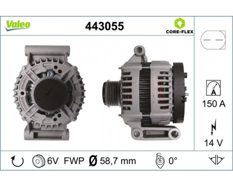 Alternator NEW PART 443055 Valeo, Image 4