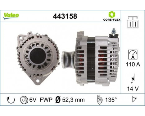 Alternator NEW PART 443158 Valeo