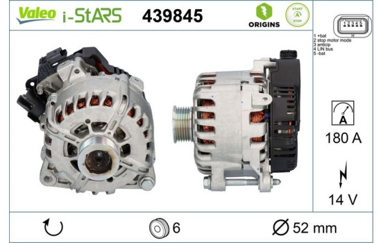 Alternator NEW STOP&START ORIGINAL PART 439845 Valeo