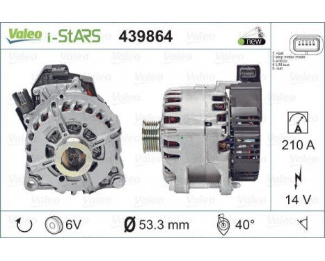 Alternator NEW STOP&START ORIGINAL PART 439864 Valeo