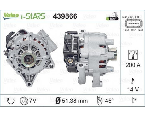 Alternator NEW STOP&START ORIGINAL PART 439866 Valeo