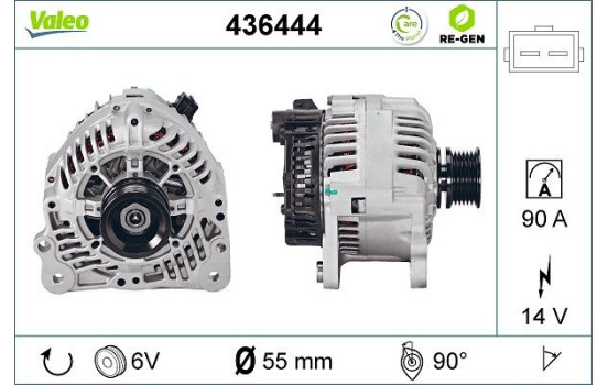 Alternator REMANUFACTURED PREMIUM 436444 Valeo, Image 2