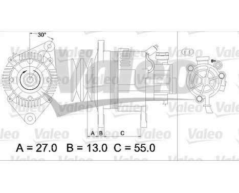 Alternator REMANUFACTURED PREMIUM 437147 Valeo, Image 2