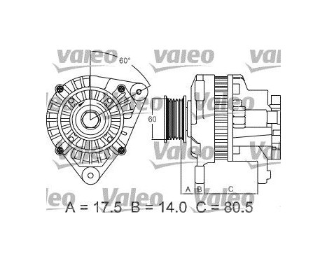 Alternator REMANUFACTURED PREMIUM 437427 Valeo, Image 4