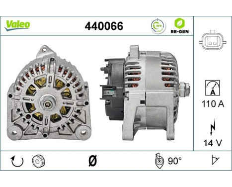 Alternator REMANUFACTURED PREMIUM 440066 Valeo, Image 2