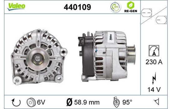 Alternator REMANUFACTURED PREMIUM 440109 Valeo