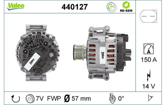 Alternator REMANUFACTURED PREMIUM 440127 Valeo, Image 3