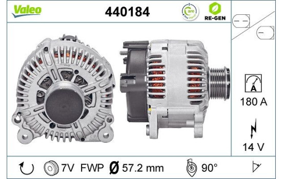 Alternator REMANUFACTURED PREMIUM 440184 Valeo, Image 5
