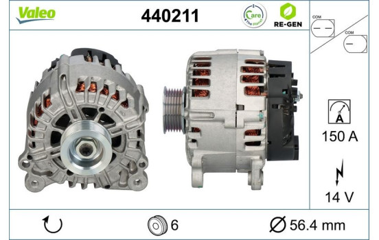 Alternator REMANUFACTURED PREMIUM 440211 Valeo, Image 5