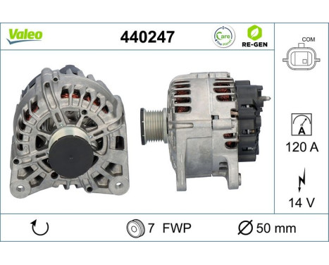 Alternator REMANUFACTURED PREMIUM 440247 Valeo, Image 5