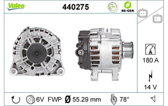 Alternator REMANUFACTURED PREMIUM 440275 Valeo, Image 5