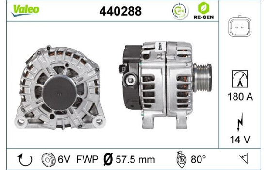 Alternator REMANUFACTURED PREMIUM 440288 Valeo, Image 5