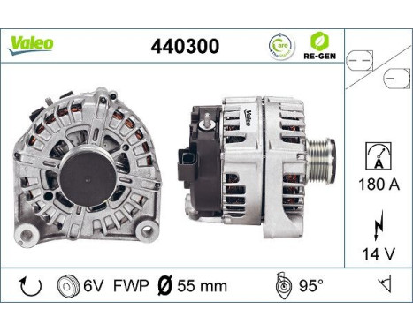 Alternator REMANUFACTURED PREMIUM 440300 Valeo, Image 5