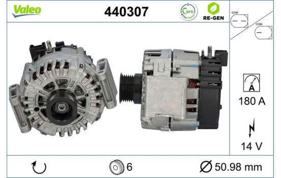 Alternator REMANUFACTURED PREMIUM 440307 Valeo, Image 5