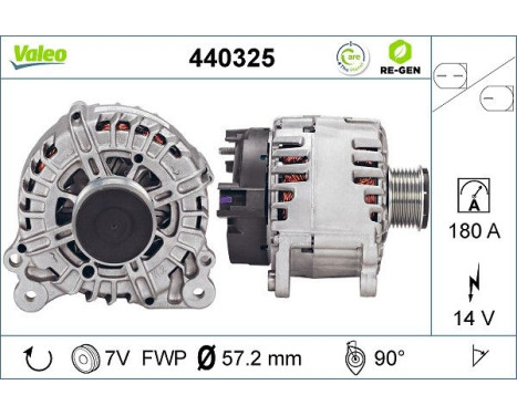 Alternator REMANUFACTURED PREMIUM 440325 Valeo, Image 2