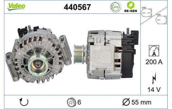 Alternator REMANUFACTURED PREMIUM 440567 Valeo, Image 5